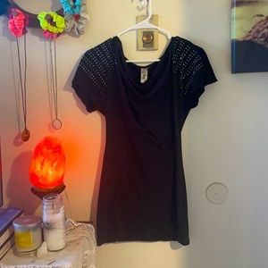 Black mini dress